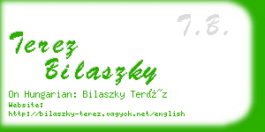 terez bilaszky business card